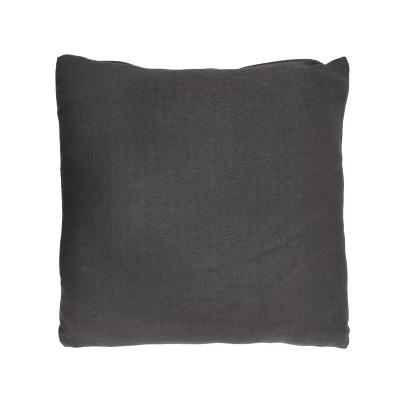 F-CU106-GY Carli cushion in mid grey suede