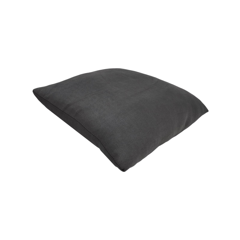 F-CU106-GY Carli cushion in mid grey suede