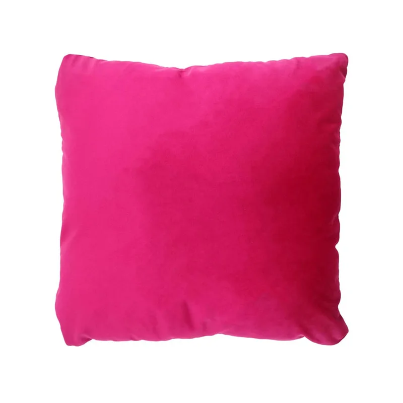 F-CU106-HP Carli cushion in hot pink suede