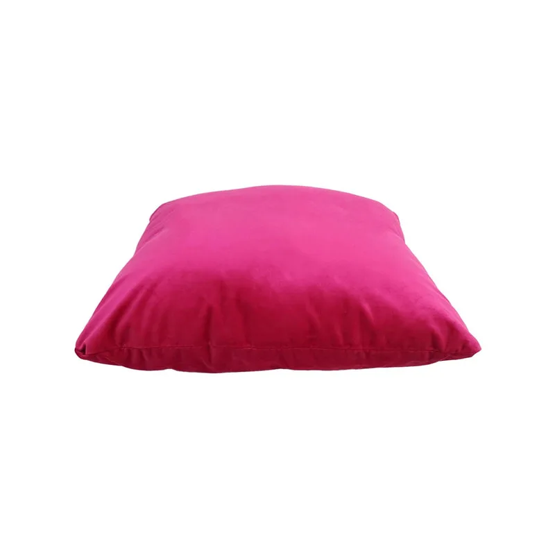 F-CU106-HP Carli cushion in hot pink suede