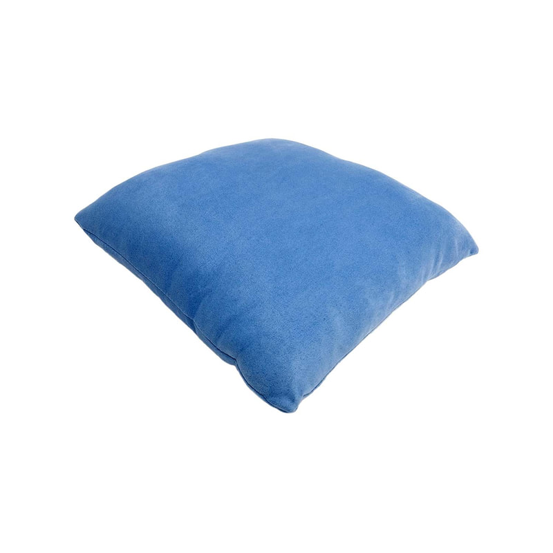 F-CU106-LB Carli cushion in light blue suede