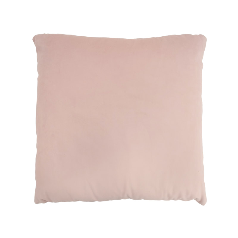F-CU106-LP Carli cushion in light pink suede