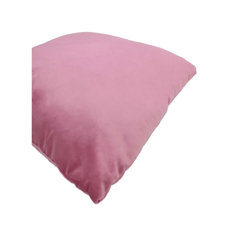 F-CU106-PI Carli cushion in mid pink suede