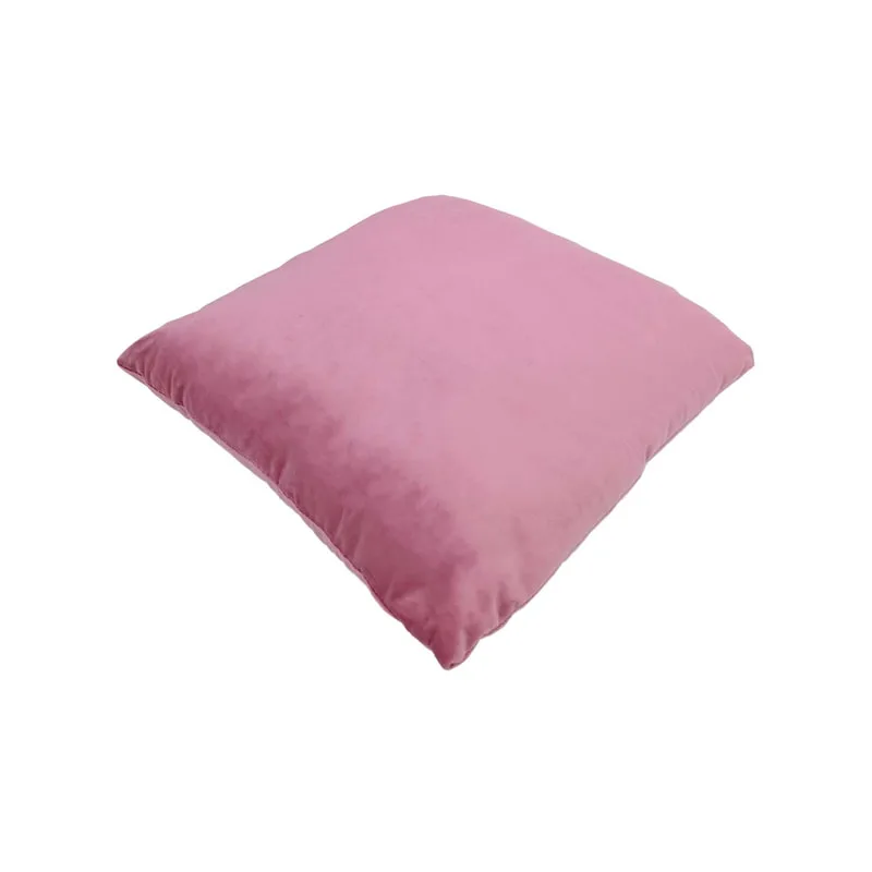 F-CU106-PI Carli cushion in mid pink suede