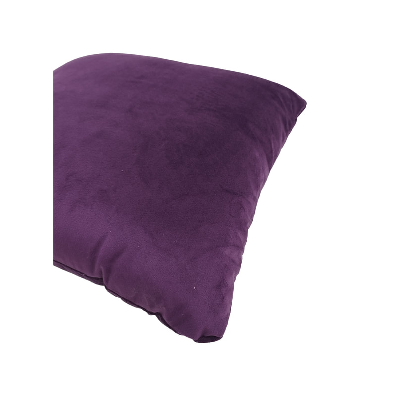 F-CU106-PR Carli cushion in purple suede
