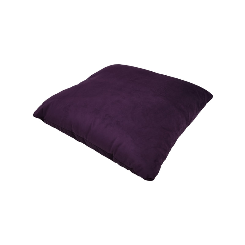F-CU106-PR Carli cushion in purple suede