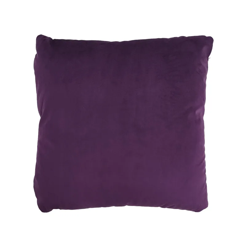 F-CU106-PR Carli cushion in purple suede