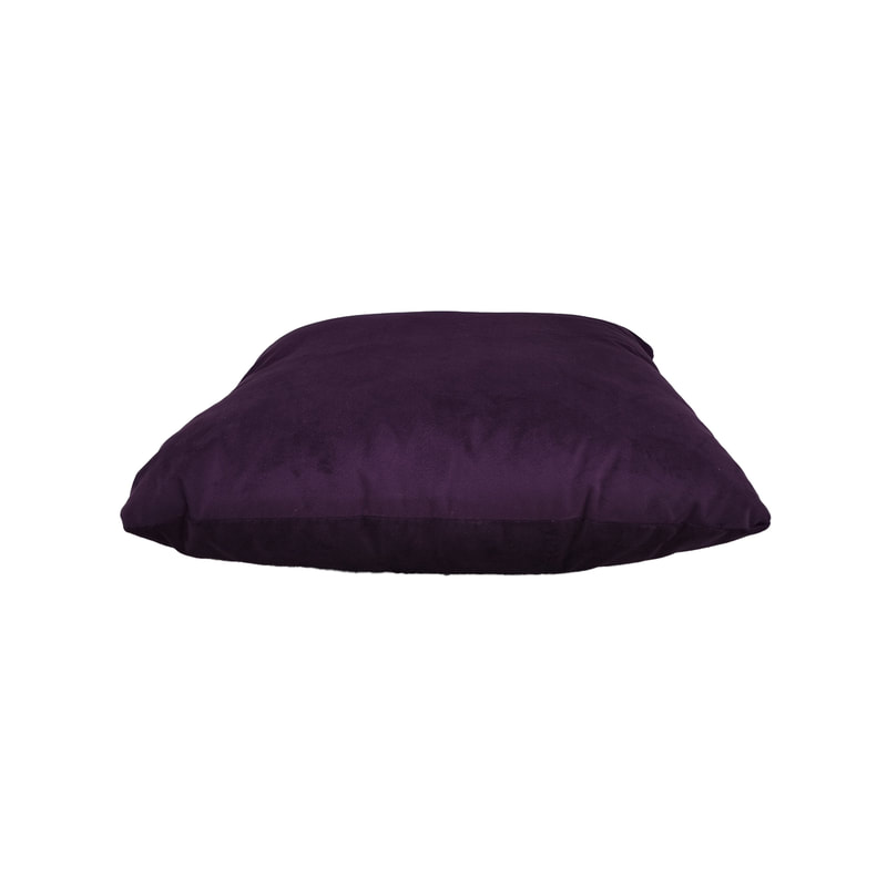 F-CU106-PR Carli cushion in purple suede