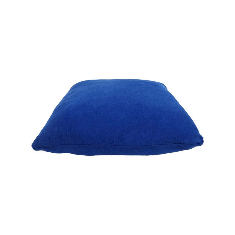 F-CU106-RB Carli cushion in royal blue suede