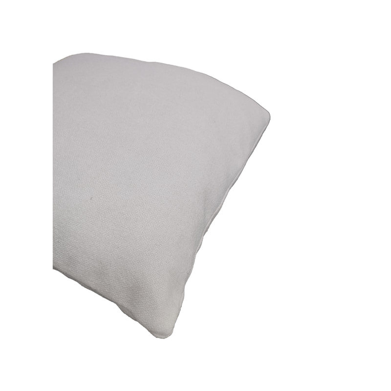 F-CU106-WH Carli cushion in white suede