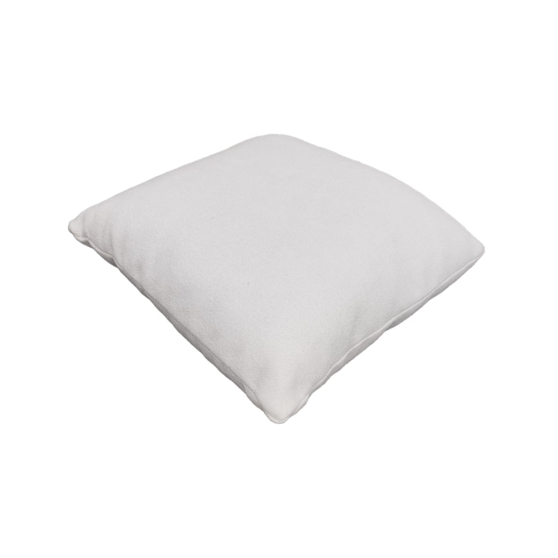 F-CU106-WH Carli cushion in white suede