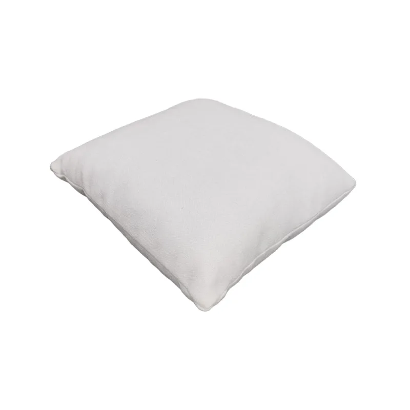 F-CU106-WH Carli cushion in white suede