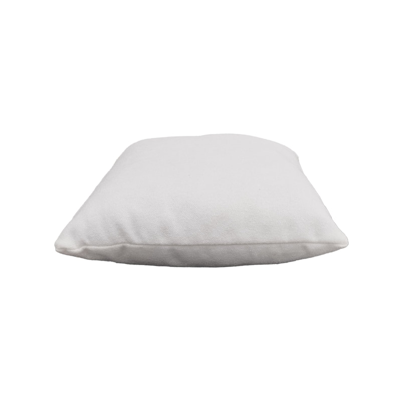 F-CU106-WH Carli cushion in white suede