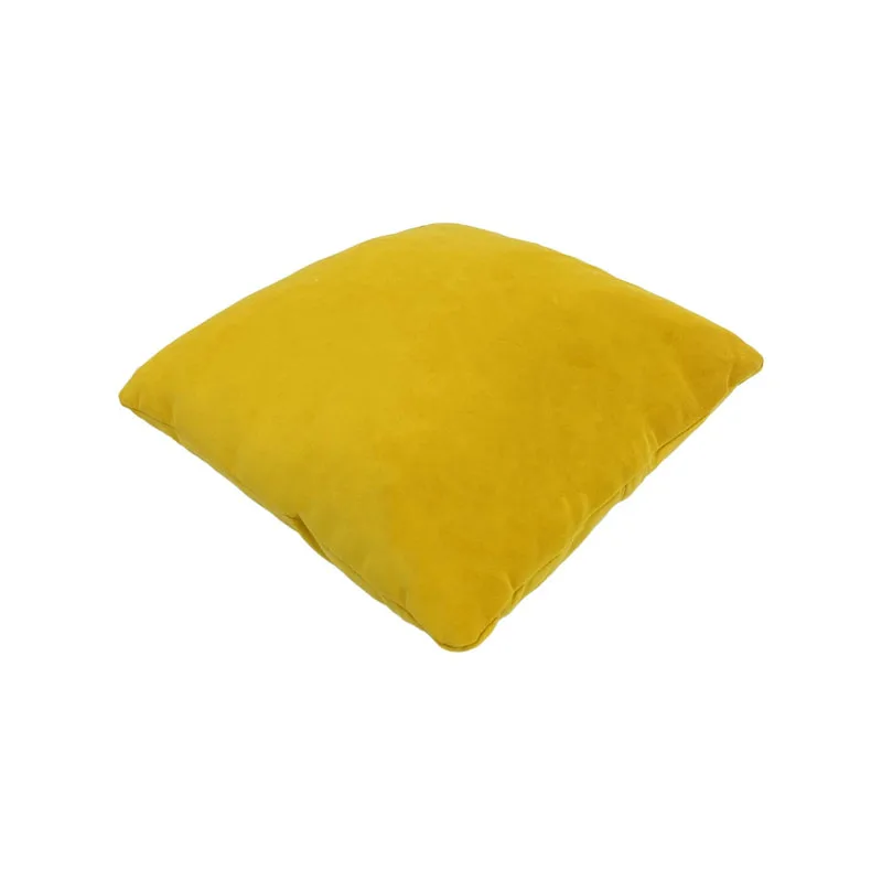 F-CU106-YL Carli cushion in yellow suede