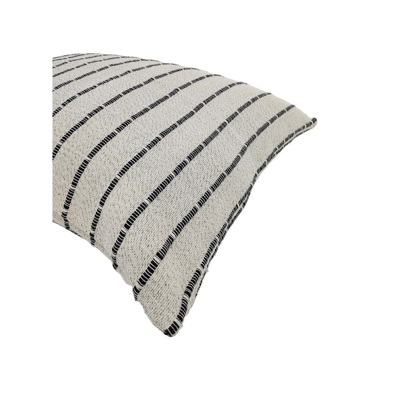 F-CU202-BC Fennco Cushion in black and cream cotton