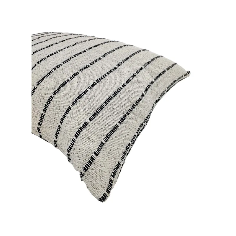 F-CU202-BC Fennco Cushion in black and cream cotton