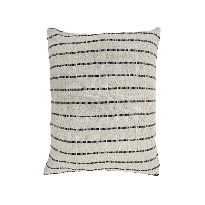 F-CU202-BC Fennco Cushion in black and cream cotton