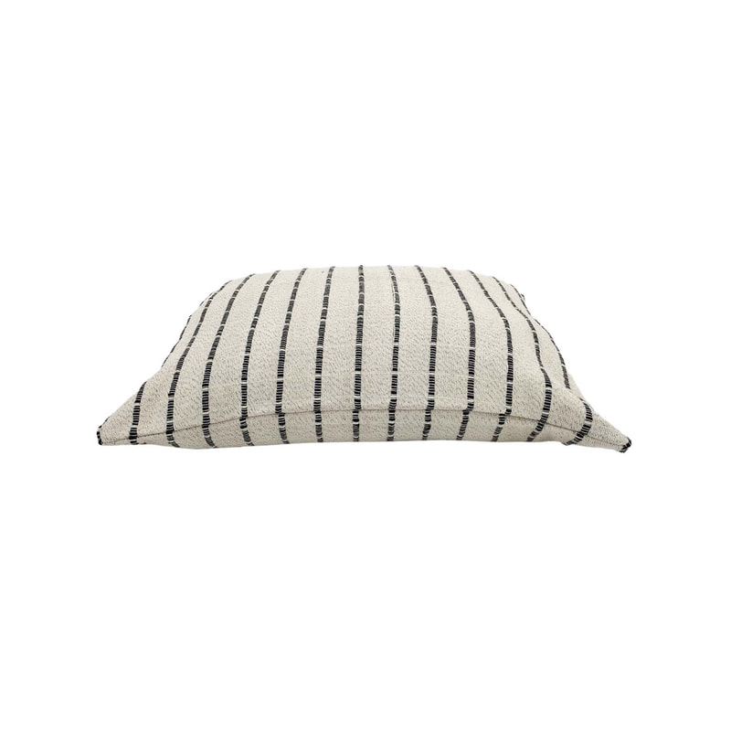 F-CU202-BC Fennco Cushion in black and cream cotton