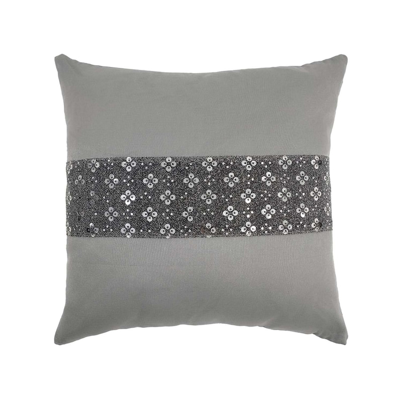 F-CW104-SI for 40cm x 40cm Fio cushion in silver satin fabric 