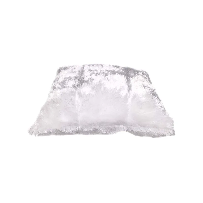 F-CW109-WH 40cm x 40cm Misa Cushion in white suede fabric