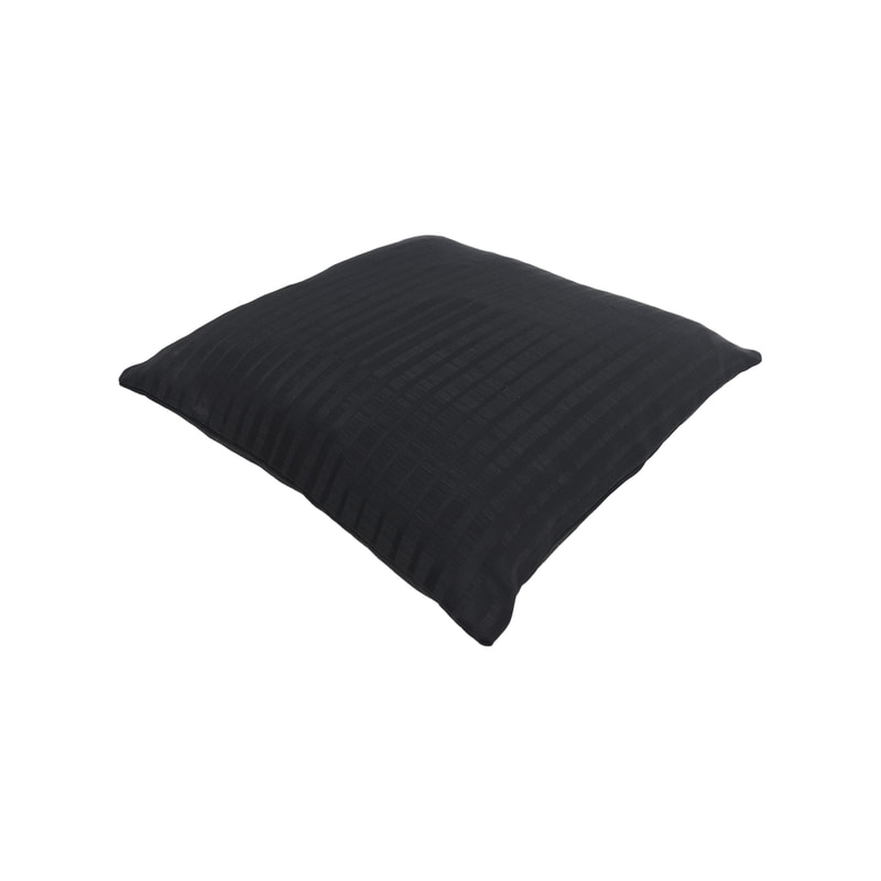 F-CW114-BX 40cm x 40cm Luca Cushion in black printed suede fabric