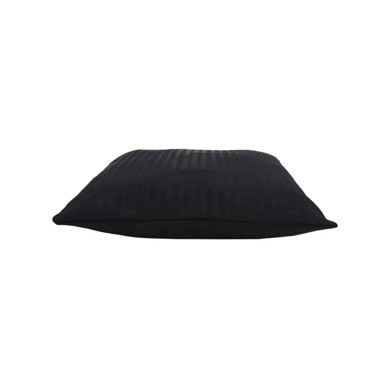 F-CW114-BX 40cm x 40cm Luca Cushion in black printed suede fabric