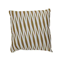 Sansa Cushion - Gold & White F-CW122-GD