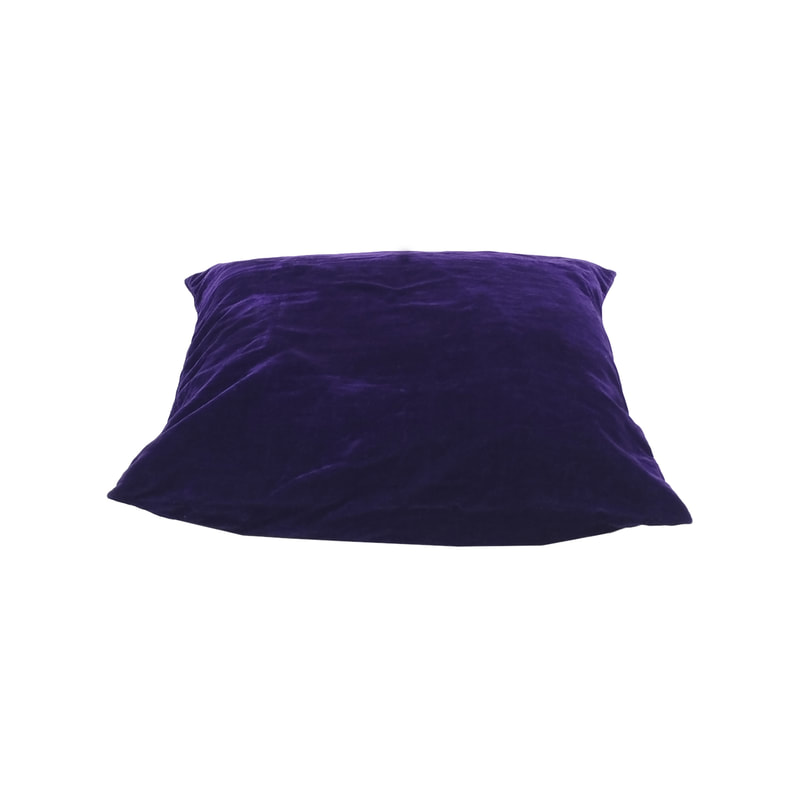 F-CW140-DP  for 40cm x 40cm Luca cushion - dark purple suede fabric