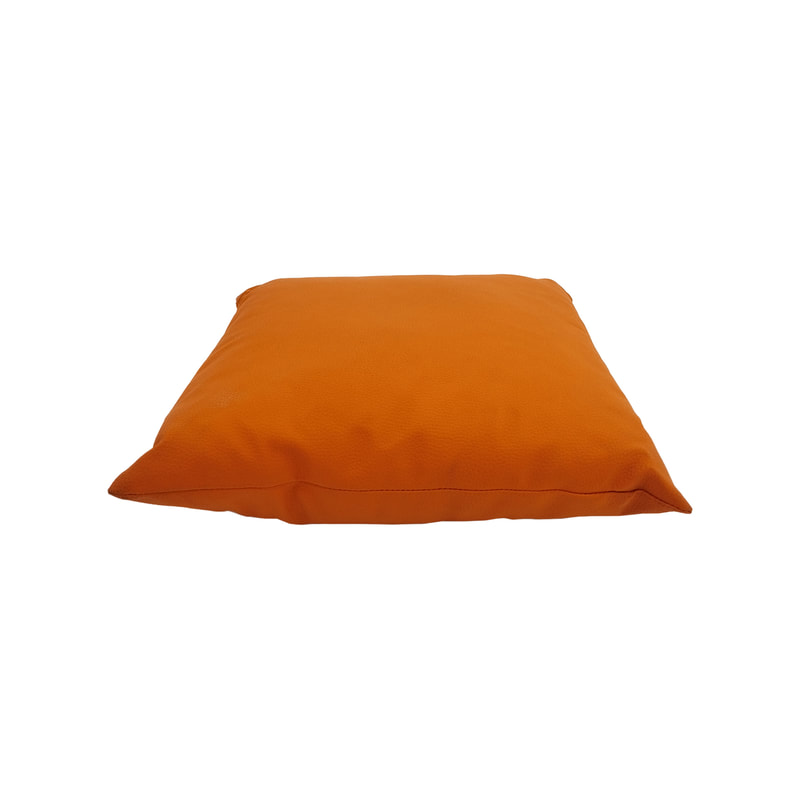 F-CW150-OR for 40cm x 40cm Owa cushion - orange leatherette fabric