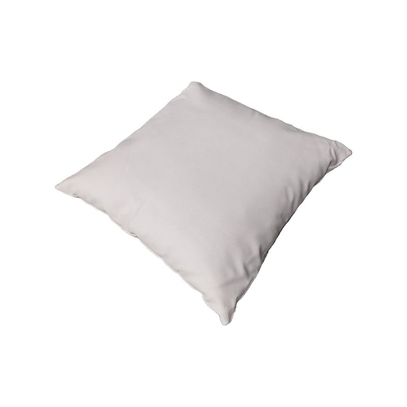 F-CW150-WH for 40cm x 40cm Owa cushion - white leatherette fabric