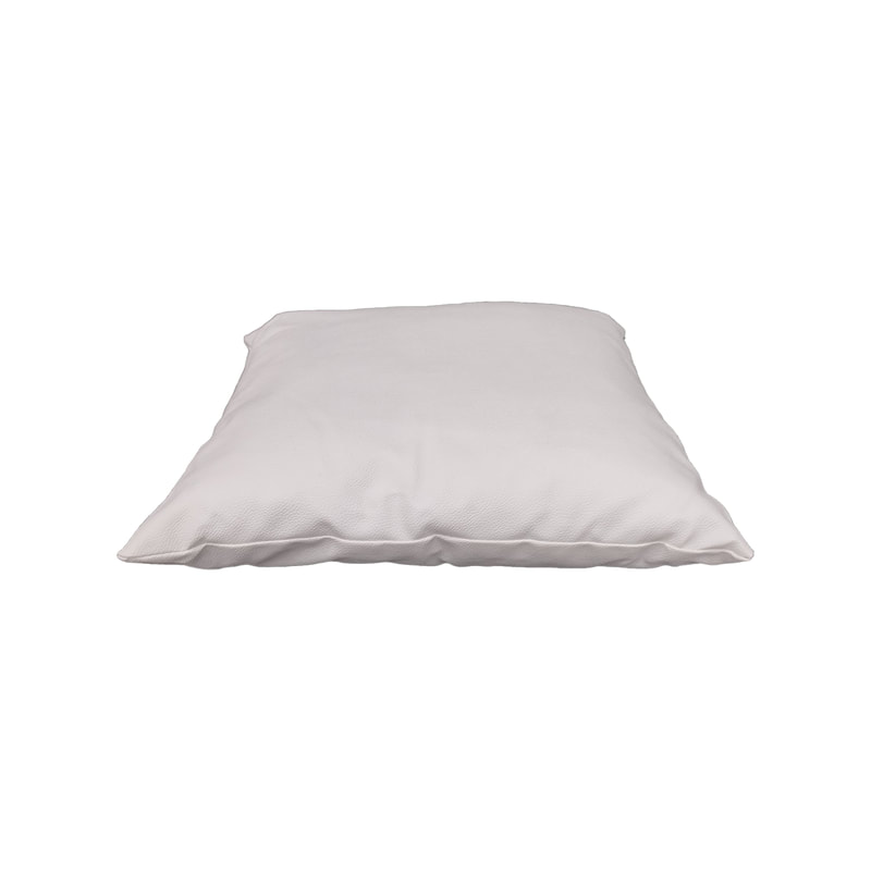 F-CW150-WH for 40cm x 40cm Owa cushion - white leatherette fabric