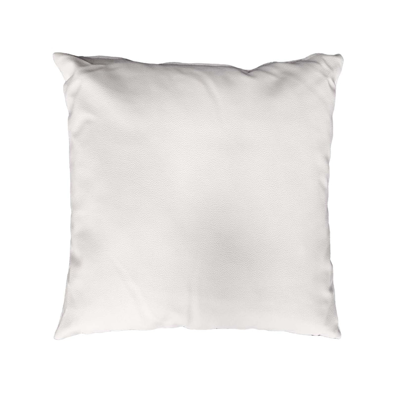 F-CW150-WH for 40cm x 40cm Owa cushion - white leatherette fabric