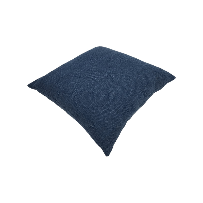 F-CW164-DB for 40cm x 40cm Ellie cushion in dark blue jute fabric