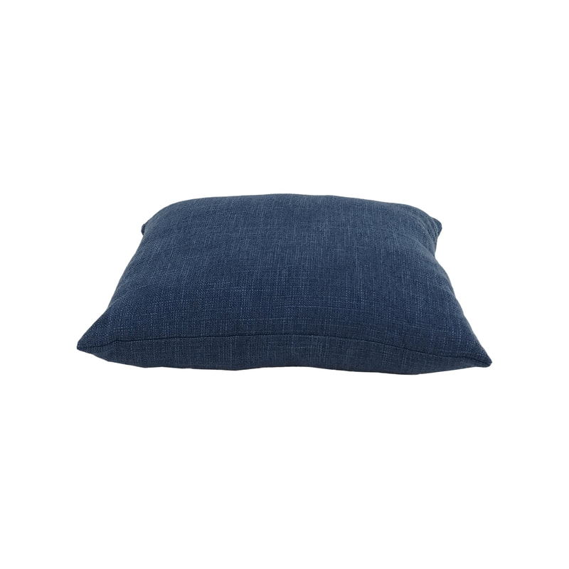 F-CW164-DB for 40cm x 40cm Ellie cushion in dark blue jute fabric
