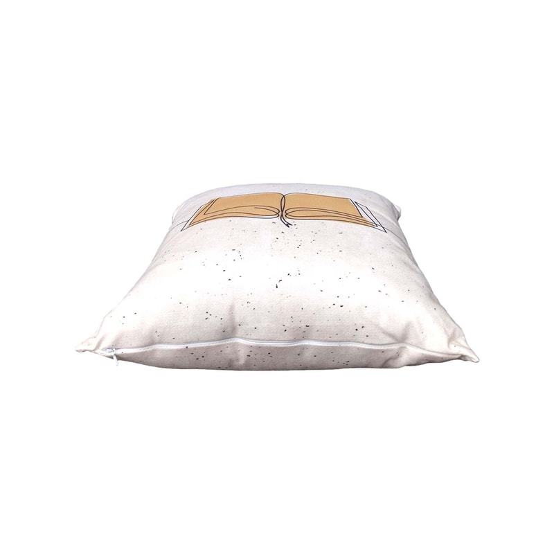 F-CW171-OW for 40cm x 40cm Maha cushion in off white with printed image on top