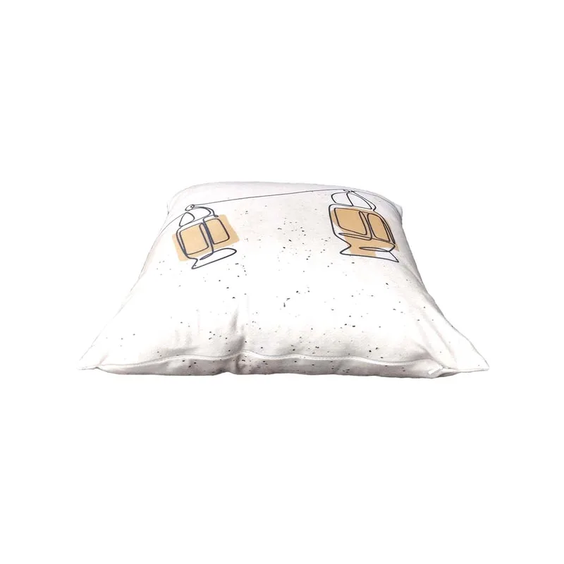 F-CW172-OW for 40cm x 40cm Maha cushion in off white with printed image on top