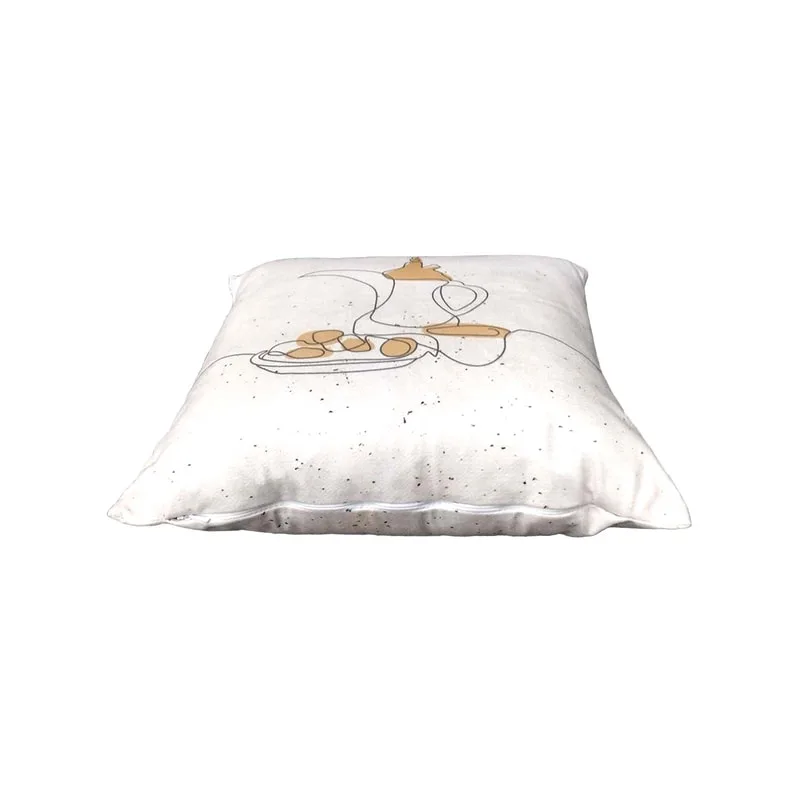 F-CW173-OW for 40cm x 40cm Maha cushion in off white with printed image on top