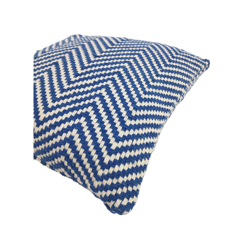 F-CW201-MB Stacey cushion in midnight blue pattern