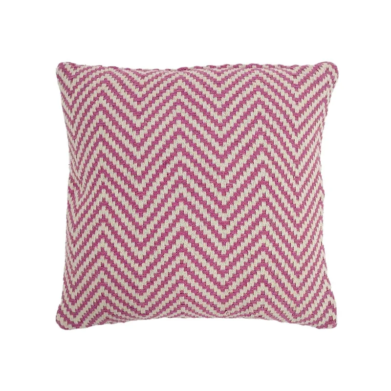 F-CW201-PI Stacey cushion in mid pink pattern