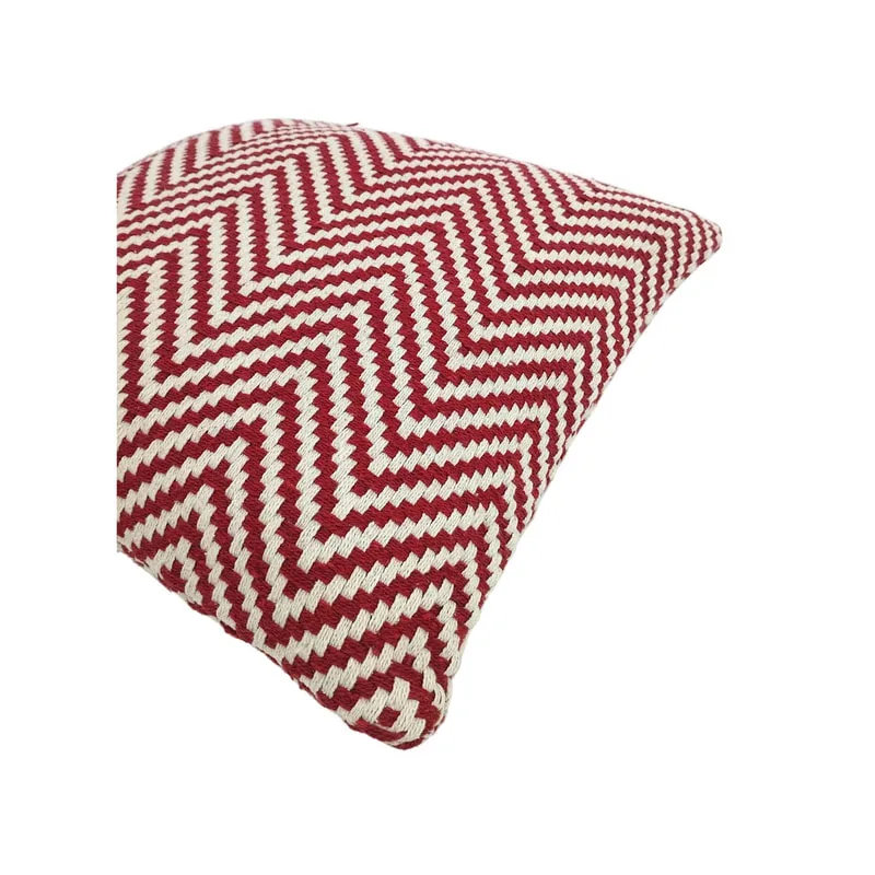 F-CW201-RE Stacey cushion in red pattern