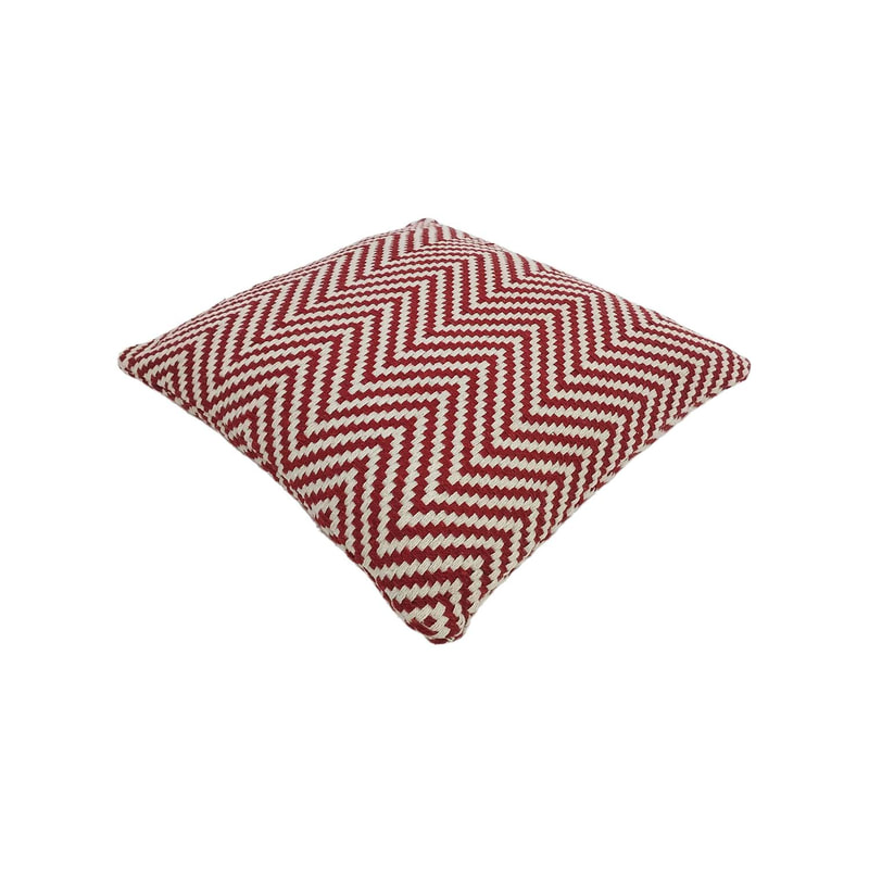 F-CW201-RE Stacey cushion in red pattern