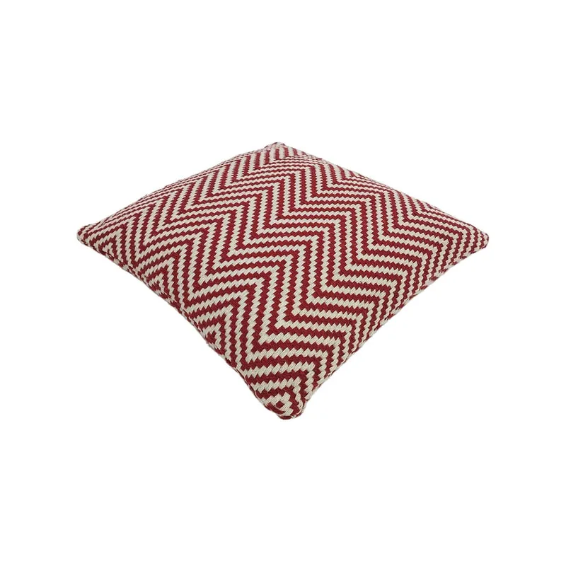 F-CW201-RE Stacey cushion in red pattern