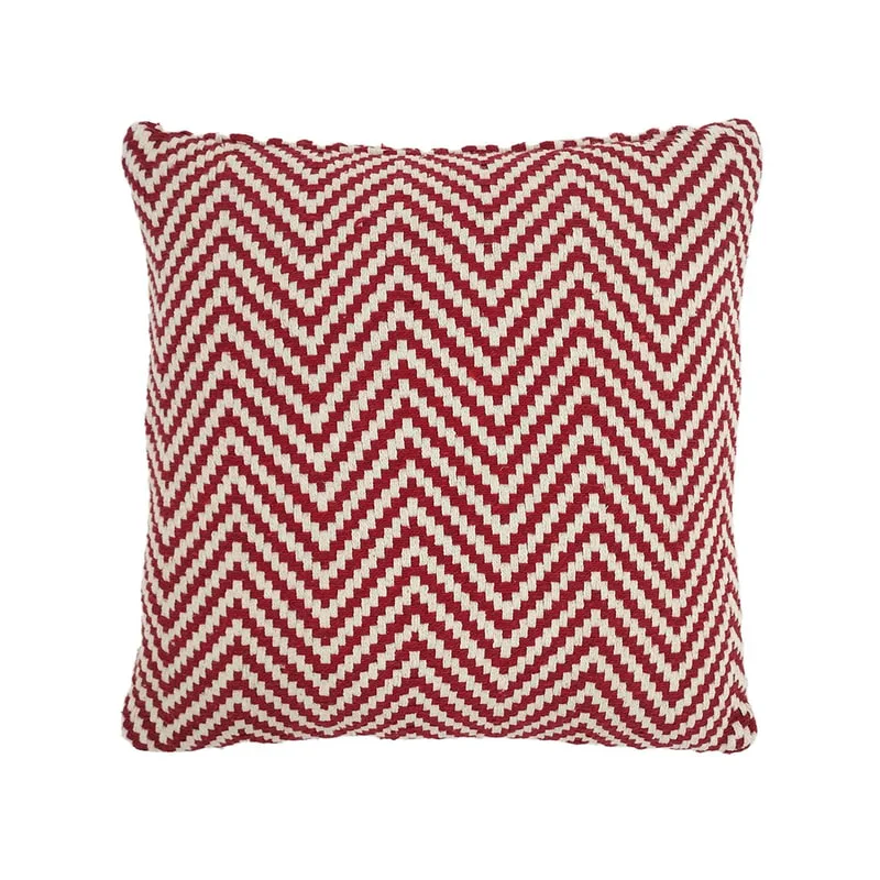 F-CW201-RE Stacey cushion in red pattern