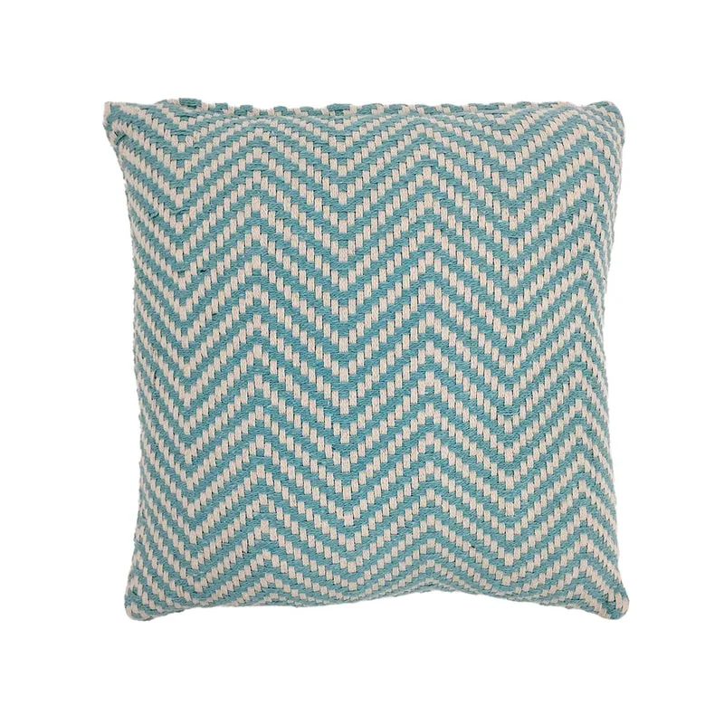 F-CW201-TQ Stacey cushion in turquoise pattern