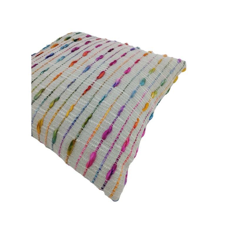 F-CW202-MC Sabrina cushion in multicolored pattern