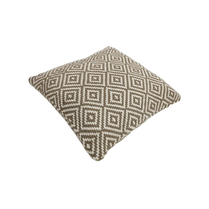 F-CW204-BR Eloise cushion in brown pattern