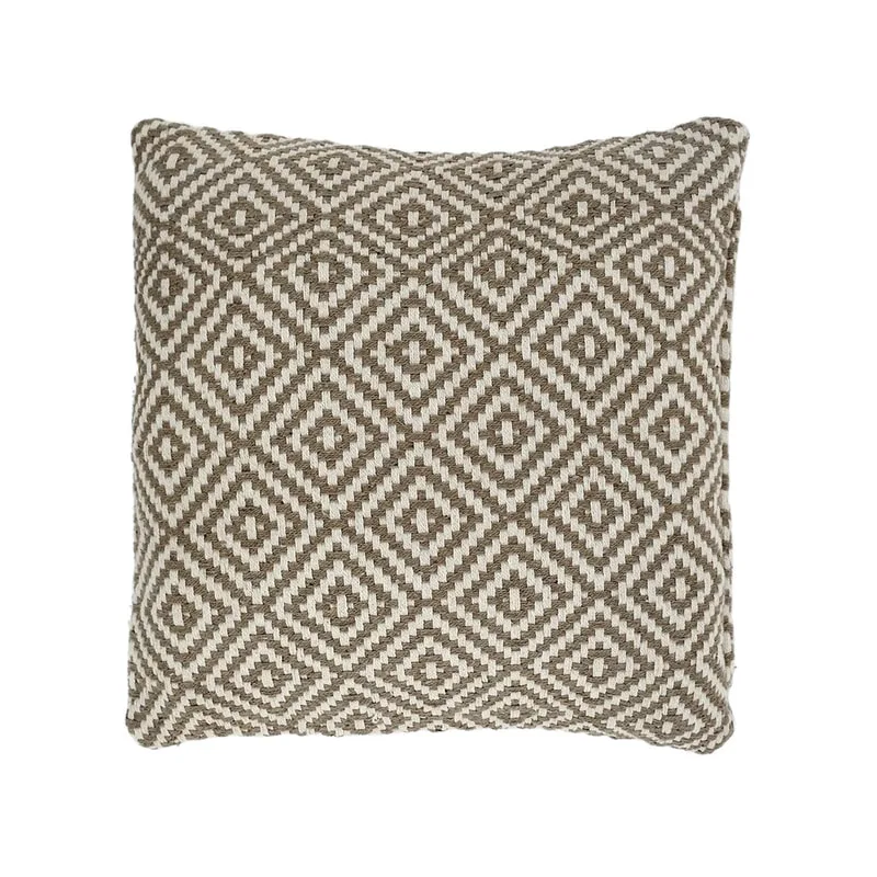 F-CW204-BR Eloise cushion in brown pattern
