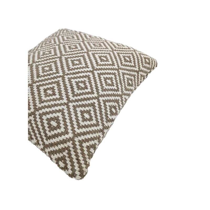 F-CW204-BR Eloise cushion in brown pattern