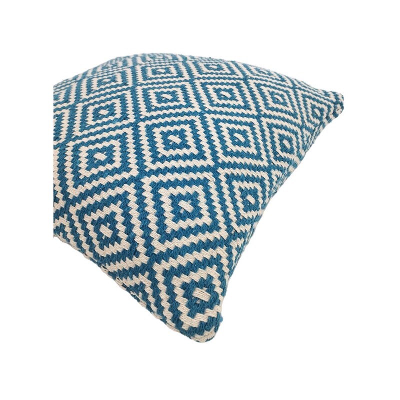 F-CW204-MB Eloise cushion in midnight blue pattern