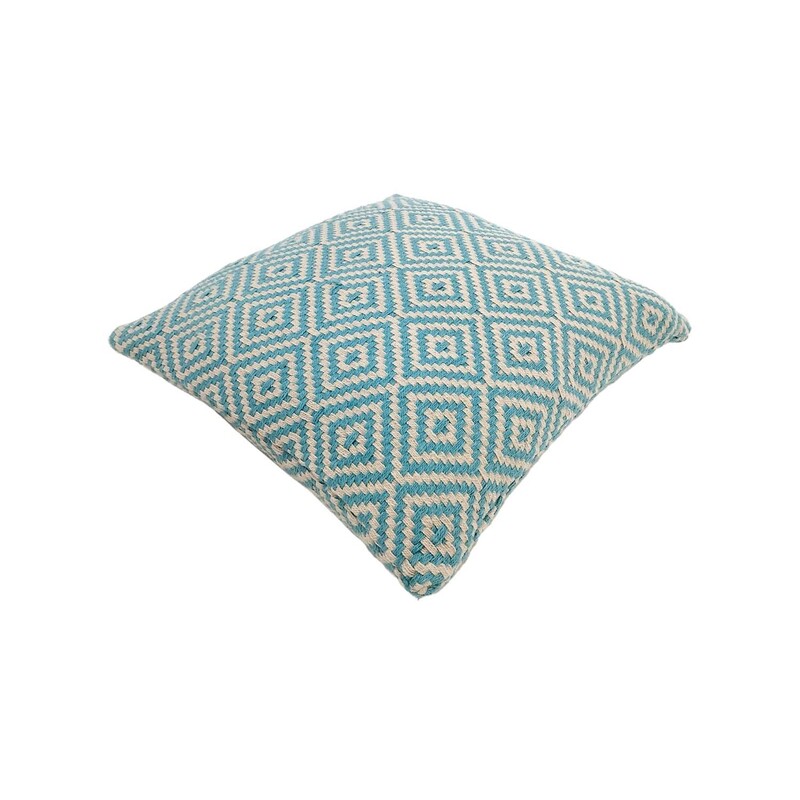 F-CW204-TQ Eloise cushion in turquoise pattern